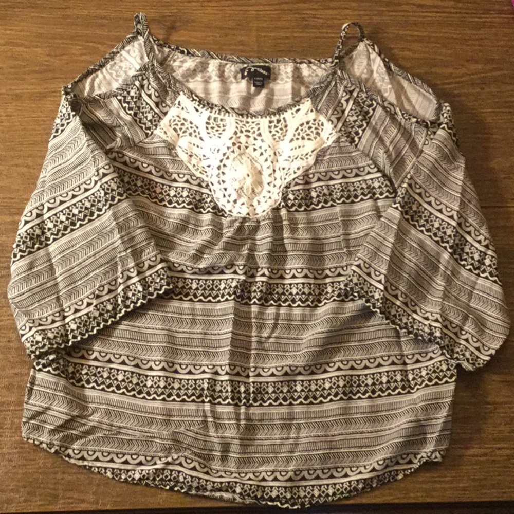 Art Class girls cold shoulder top